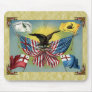Patriotic Old Flags Print Mousepad