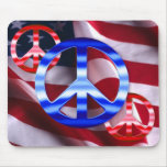 Patriotic Peace Signs mousepads