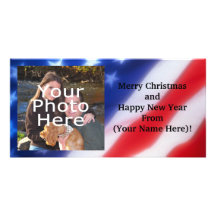 Patriotic Personalized Photo Card