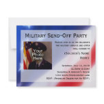 Patriotic Photo Military Send-off Party Invitation