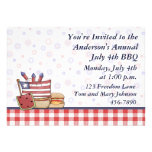 Patriotic Picnic Invitation
