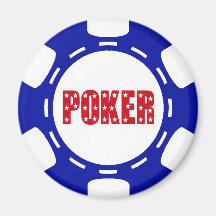 PATRIOTIC POKER CHIP MAGNET