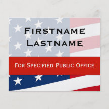 Patriotic Political Campaign Flyer, Small Size