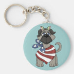 Patriotic Pup Key Chains