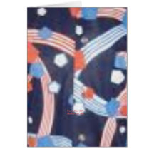 Patriotic (retro poly) greeting cards