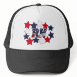 PATRIOTIC RN WITH STARS RED WHITE & BLUE hats