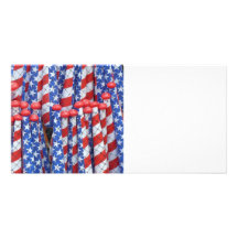 Patriotic Row Custom Photo Card