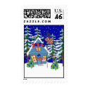 patriotic santa postage