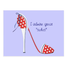 Patriotic Shoe Postcard