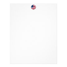 Patriotic Smiley Customized Letterhead