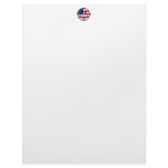 Patriotic Smiley Customized Letterhead