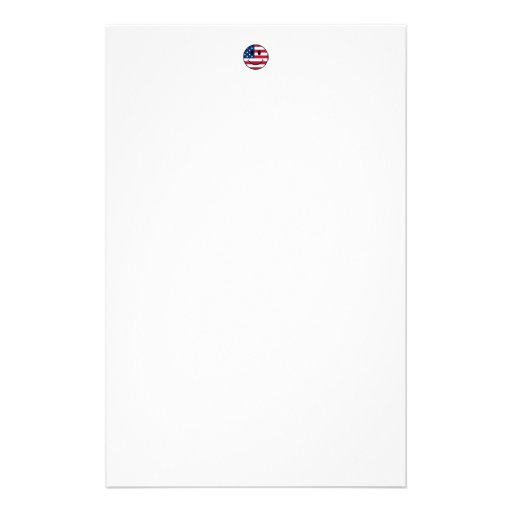 Patriotic Smiley Personalized Stationery