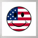 Patriotic Smiley Poster