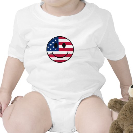 Patriotic Smiley T Shirts
