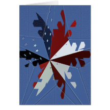 Patriotic Star Card