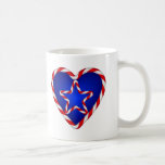 Patriotic Star Heart mugs