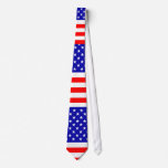 Patriotic Stars And Stripes Tie
