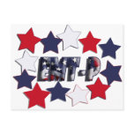 PATRIOTIC STARS EMT-P EMERGENCY MED TECH PARAMEDIC POSTCARD