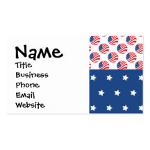 Patriotic Stars Stripes Freedom Flag 4th of July Business Cards