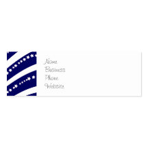 Patriotic Stars Stripes Freedom Flag 4th of July Business Card Template