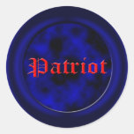 Patriotic tea party USA Round Stickers