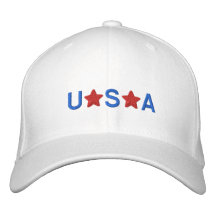 Patriotic USA Embroidered Baseball Caps