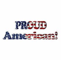 Patriotic USA Flag Magnet (Sculpted) Acrylic Cut Outs