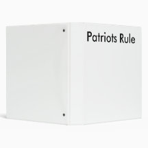 Patriots Rule Vinyl Binder
