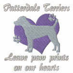 Patterdale Terriers Leave Paw Prints embroidered shirts