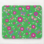 pattern butterfly green mousepads