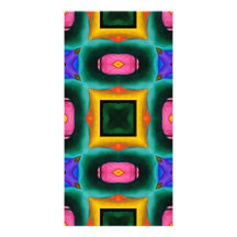 Pattern Designed Book Mark Photo Card Template