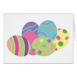 Pattern Easter Eggs Greeting Cards