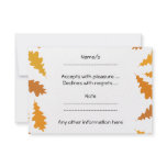 Pattern of Autumn Leaves. Custom Invitations