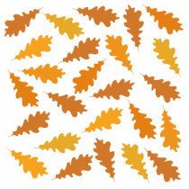 Pattern of Autumn Leaves. Acrylic Cut Outs