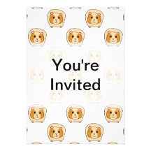 Pattern of Guinea Pigs. Custom Announcements