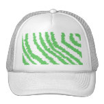 Pattern of Wavy Green Stripes. Hats