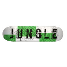 Pattern of Wavy Green Stripes. Skate Board Decks