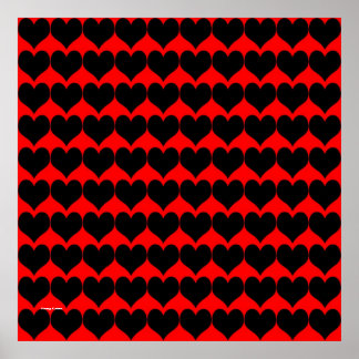 Pattern: Red Background with Bl...