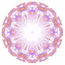 Pattern. White, Orange and Purple. Photo Sculptures
