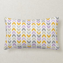 Patterned Arrowhead Chevron Lumbar Throw Pillows
