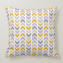 Patterned Arrowhead Chevron Throw Pillow