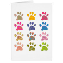 Patterned Paws Cards