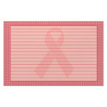 Patterned Pink Ribbon Lined