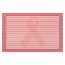 Patterned Pink Ribbon Lined