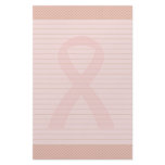 Patterned Pink Ribbon stationery