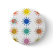 Patterned Suns Pin