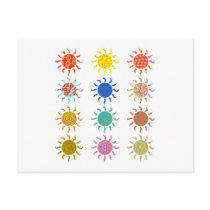 Patterned Suns Postcards