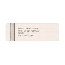 Patterns & Borders 1 Return Address Label