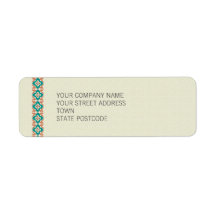 Patterns & Borders 3 Return Address Label