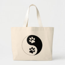Pattes de chien de Yin Yang Sacs Fourre-tout